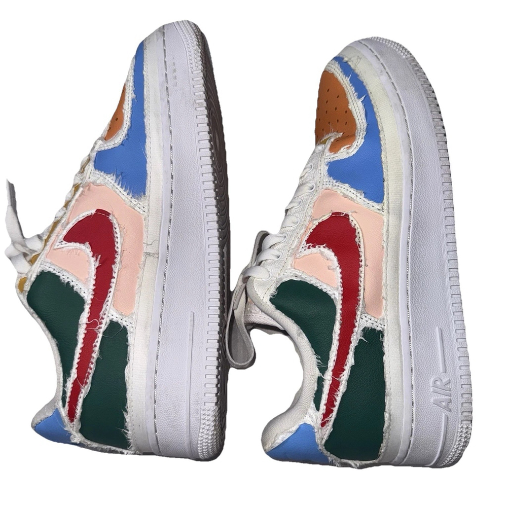 Nike Air Force 1 LX Tear Away White Low Top Womens Sneaker Size 10 CJ1650-101 - Picture 3 of 11